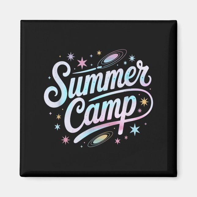 Space Summer Camp Math STEM Host Outdoor Staff Magnet (Front)