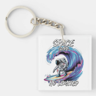 Space surf no limited shirt keychain