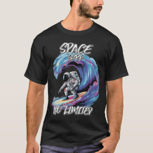 Space Surf No Limits Design T-Shirt