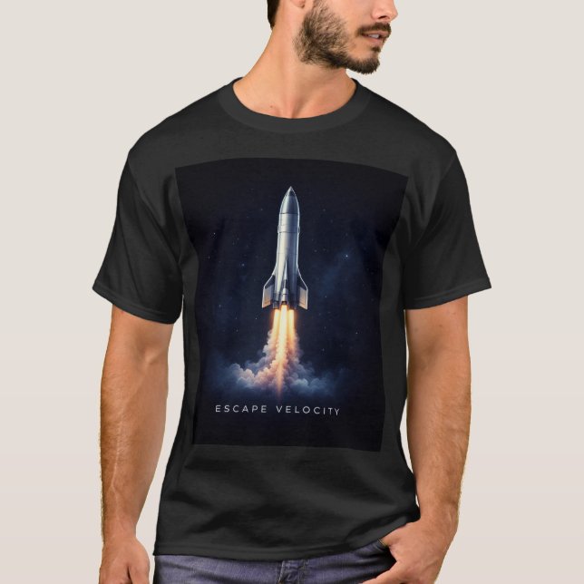 Space T-Shirt with Inspirational Quote (Front)