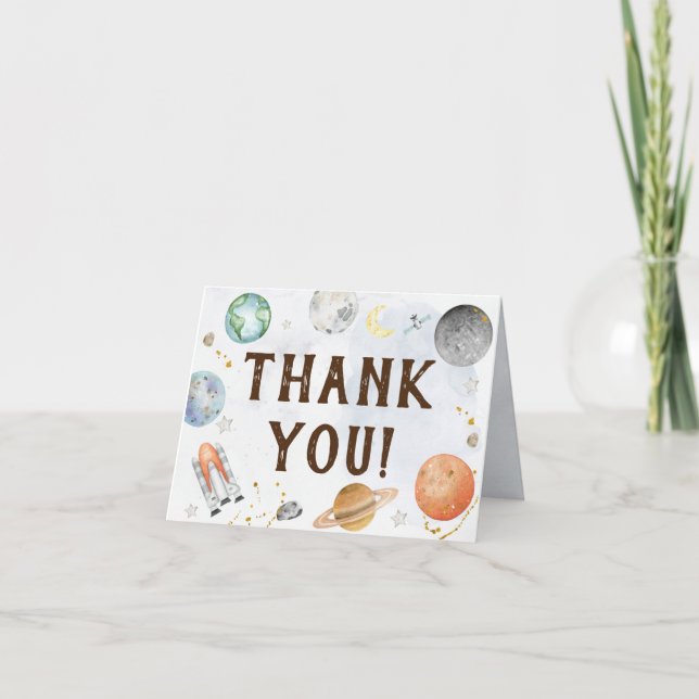 Space Thank You Card (Front)