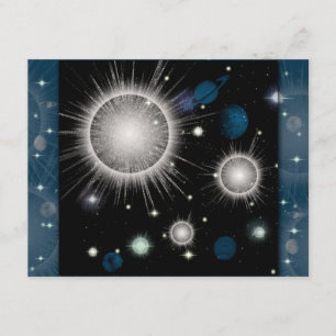 Space theme birthday invitation