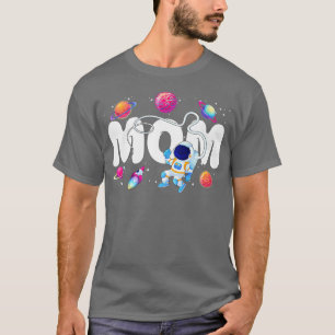 Space Theme Mom Outer Planets Birthday Party Astro T-Shirt