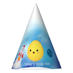 Space theme Outer Space Rocket  Party Hat