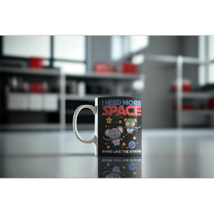 Space-Themed Cute kawaii Animal Gifts Coffee Mug