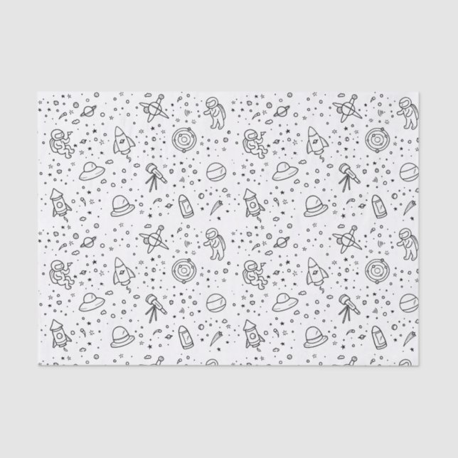 Space Themed Tissue Paper (Front)