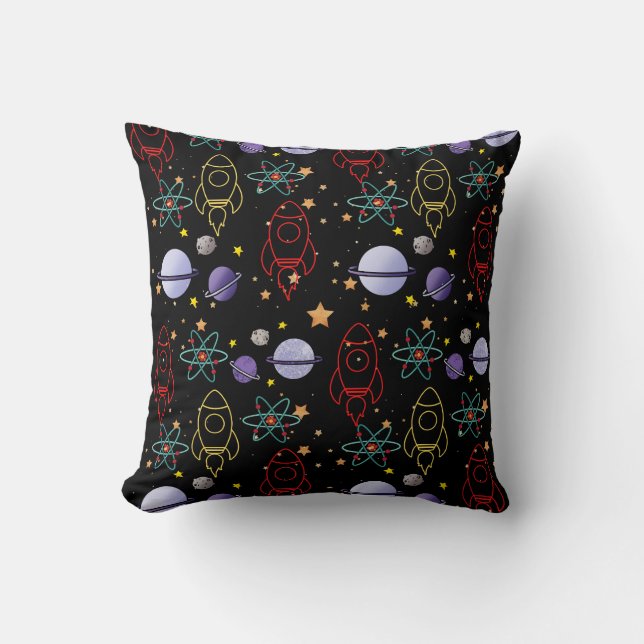 Space Throw Pillow (Front)