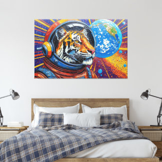 SPACE TIGERS ARE GO! CANVAS PRINT