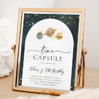 Space Time Capsule Sign | Space Birthday