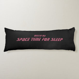 Space time, Pink and Yellow script Body Pillow