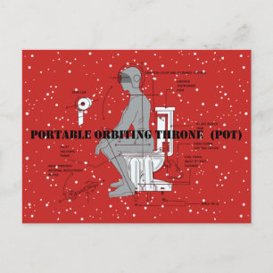SPACE TOILET by Jetpackcorps Postcard