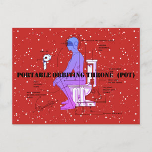 SPACE TOILET by Jetpackcorps Postcard