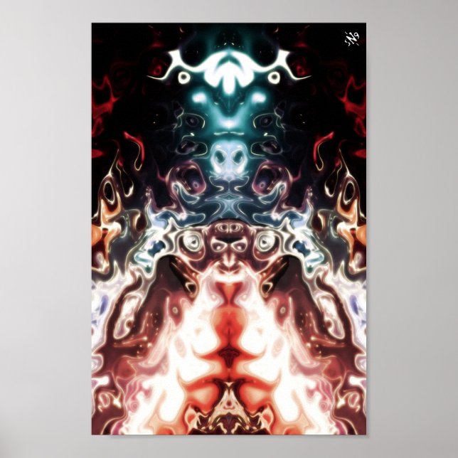 Space Totem - patterns pareidolia Poster (Front)