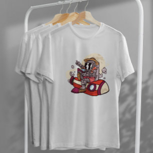 Space Tourist Illustration T-Shirt