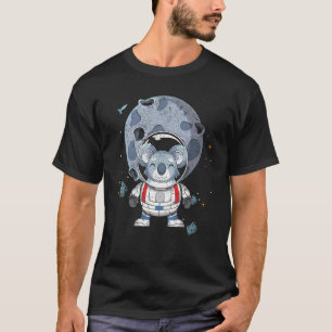 Space Travel Moon Landing Cute Aussie Animal Astro T-Shirt