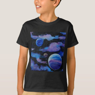 Space Travel Planets Nebula Art T-Shirt