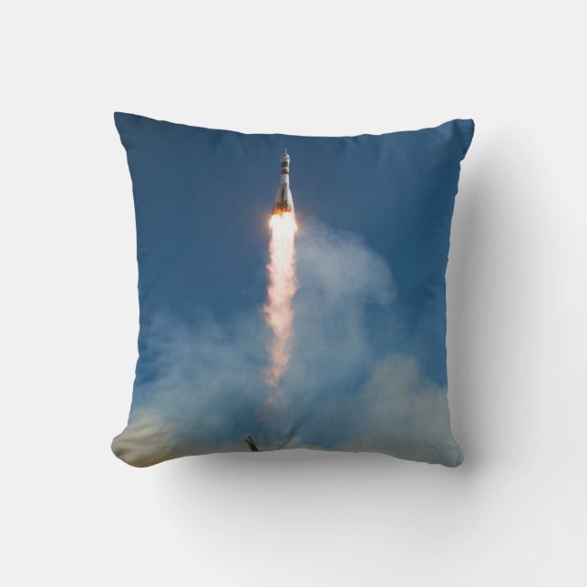 Space Travel Throw Pillow (Front)