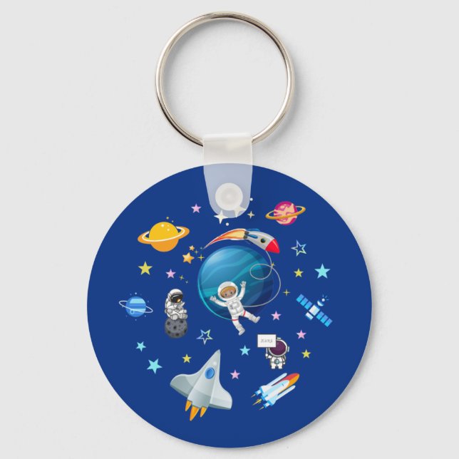 Space Trip Keychain (Front)