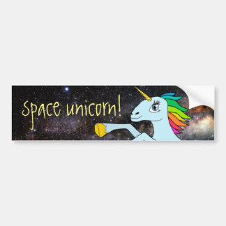 Space Unicorn! Bumper Sticker