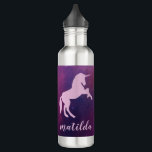 Space unicorn colourful galaxy 710 ml water bottle<br><div class="desc">Space unicorn colourful galaxy personalized design</div>
