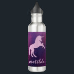 Space unicorn colourful galaxy 710 ml water bottle<br><div class="desc">Space unicorn colourful galaxy personalized design</div>