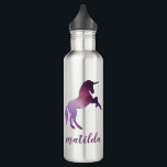 Space unicorn colourful galaxy 710 ml water bottle<br><div class="desc">Space unicorn colourful galaxy personalized design</div>