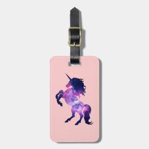 Space unicorn luggage tag