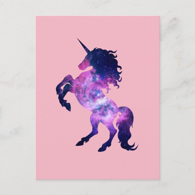 Space unicorn postcard (Front)