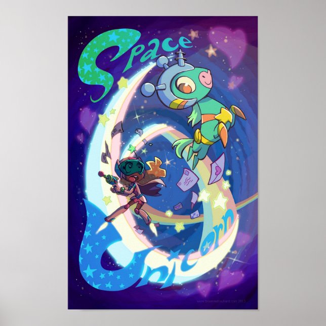 Space Unicorn Poster (Front)