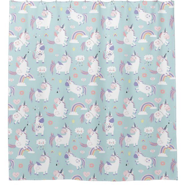 Space Unicorns Douche rideau (Devant)