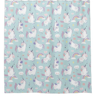Space Unicorns Shower Curtain
