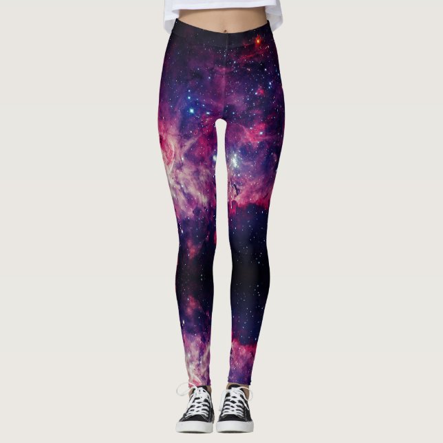 Space Universe - Power Yoga Leggings (Front)