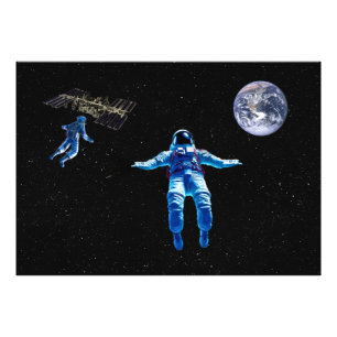 Space Walkers Photo Print