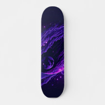Space Wall Art Unique Skater Gift