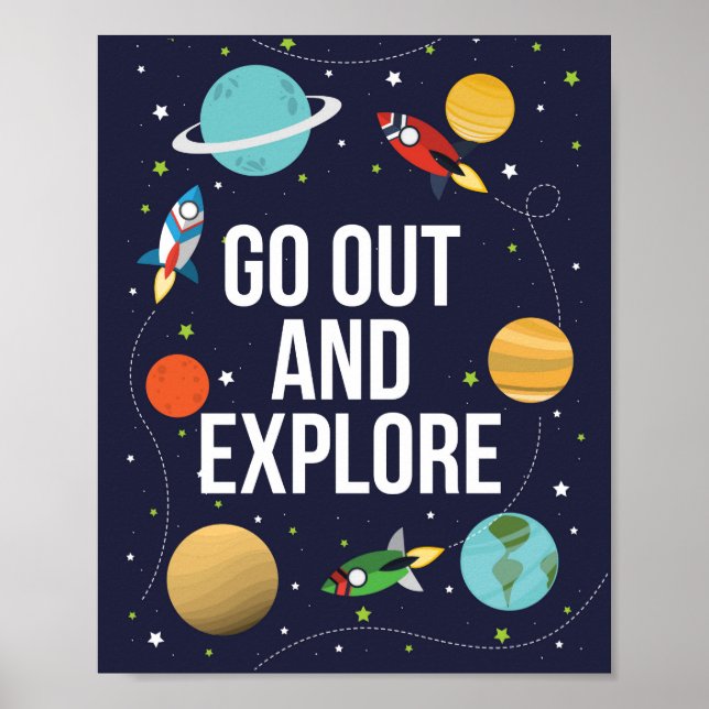 Space wall decor, Space wall decor poster (Front)
