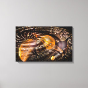 Space Warp Digital Illusion Canvas Print