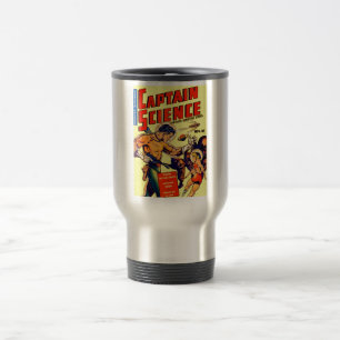 Space Warrior Vintage Science Fiction Comic Travel Mug