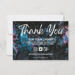 Space Watercolor Thank you Media Insert