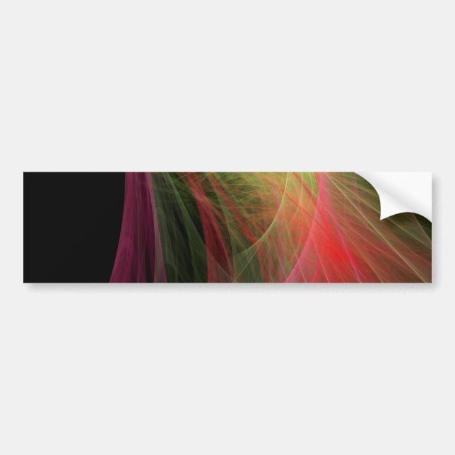 Space Wave Bumper Sticker (Front)