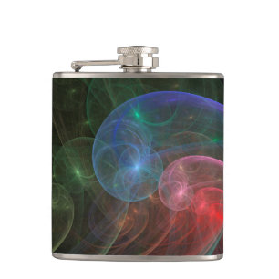 Space Wave Hip Flask