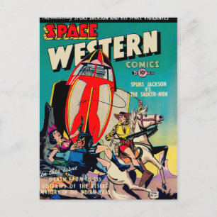 Space Western Comics Postcard