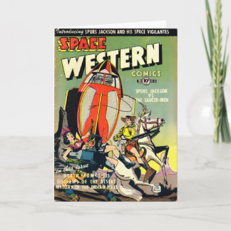 Space Western Note Card