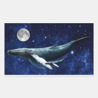 Space Whale Sticker