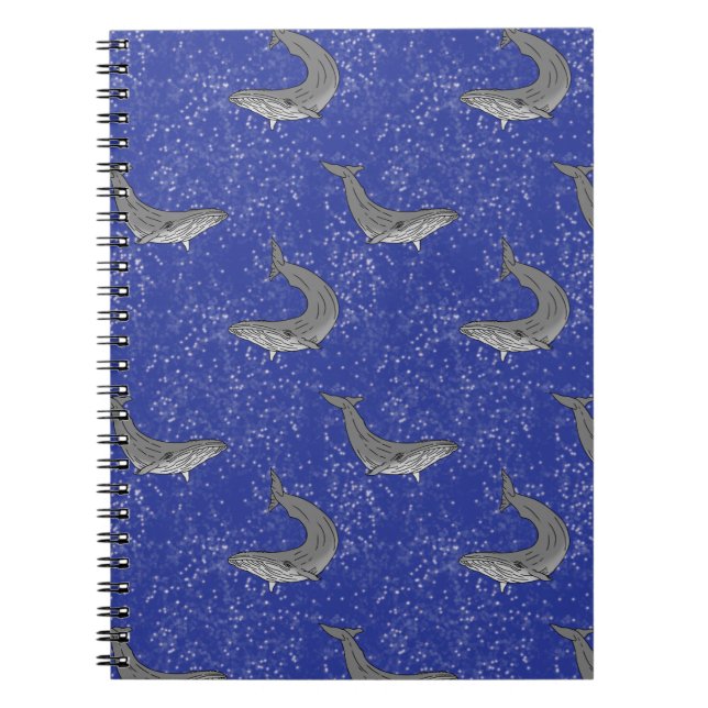 Space Whales Carnet Starry Sky Art Whale Journal (Devant)