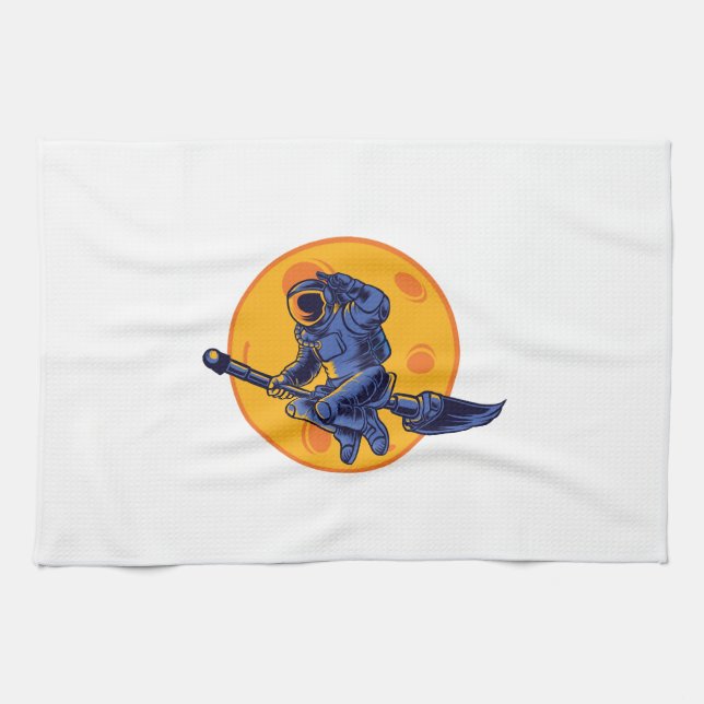 Space Witch Kitchen Towel (Horizontal)