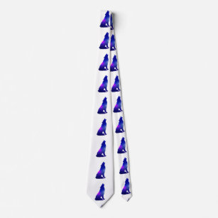 Space Wolf howling - Choose background colour Tie