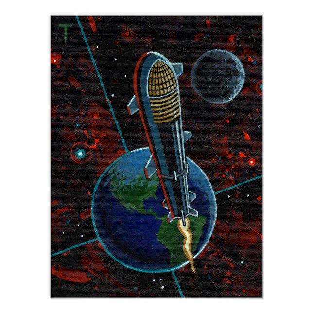 Space X Starship Photo Print (Front)