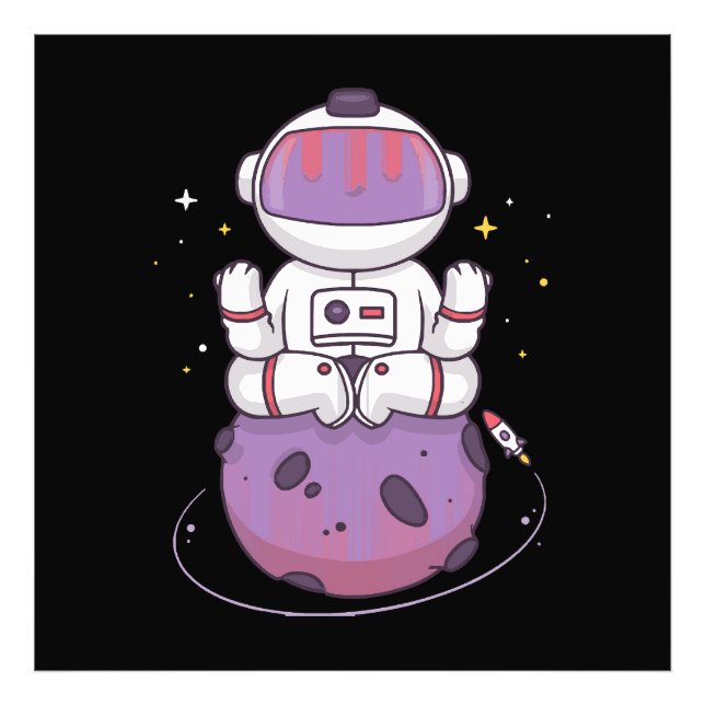 Space Yoga  Photo Print (Front)