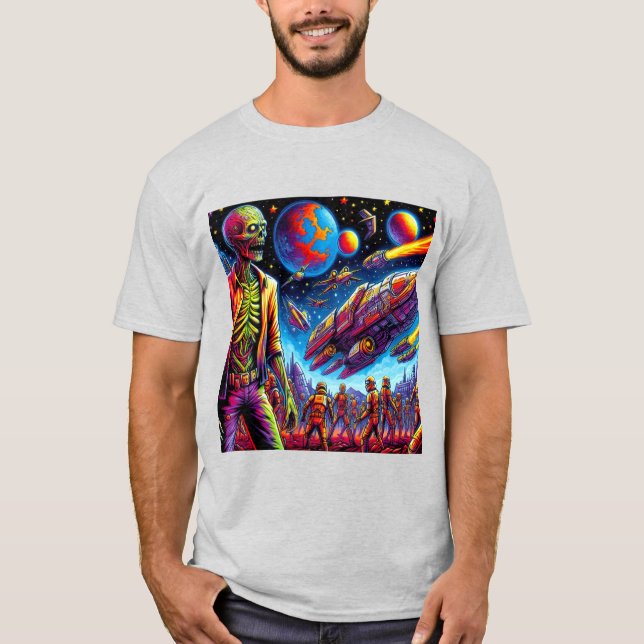 Space Zombie Apocalypse: T-Shirt (Front)
