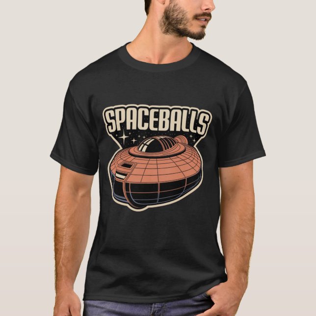 SPACEBALLS retro spaceship T-Shirt (Front)